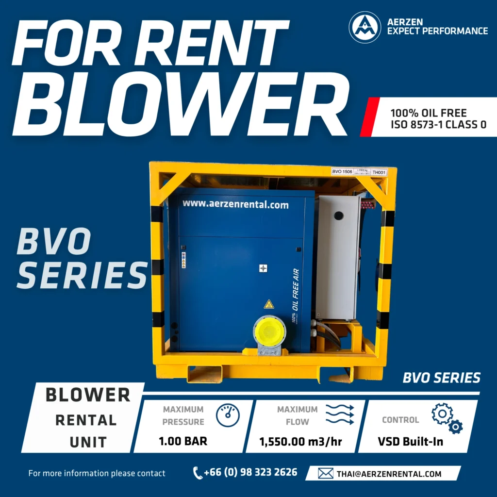 BVO oil-free blower unit