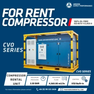 CVO Oil-Free Screw Compressor — สเปคและ 6 Application