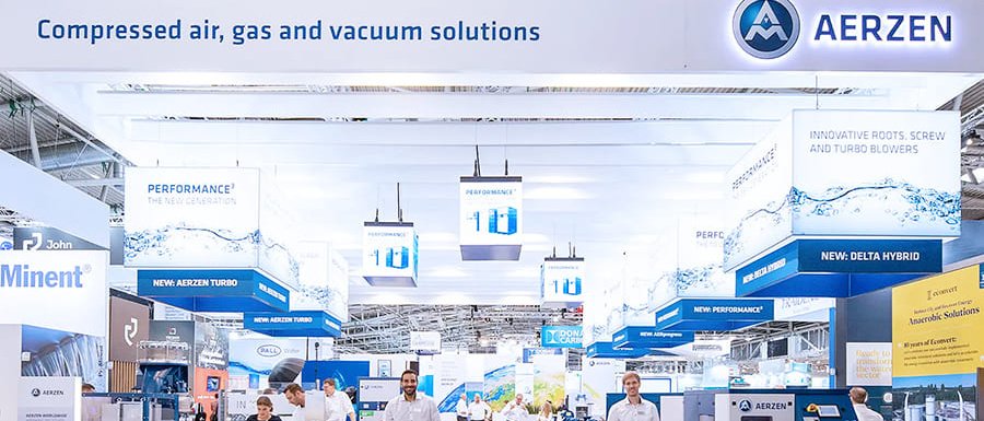 AERZEN Trade fairs and exhibitions — global presence