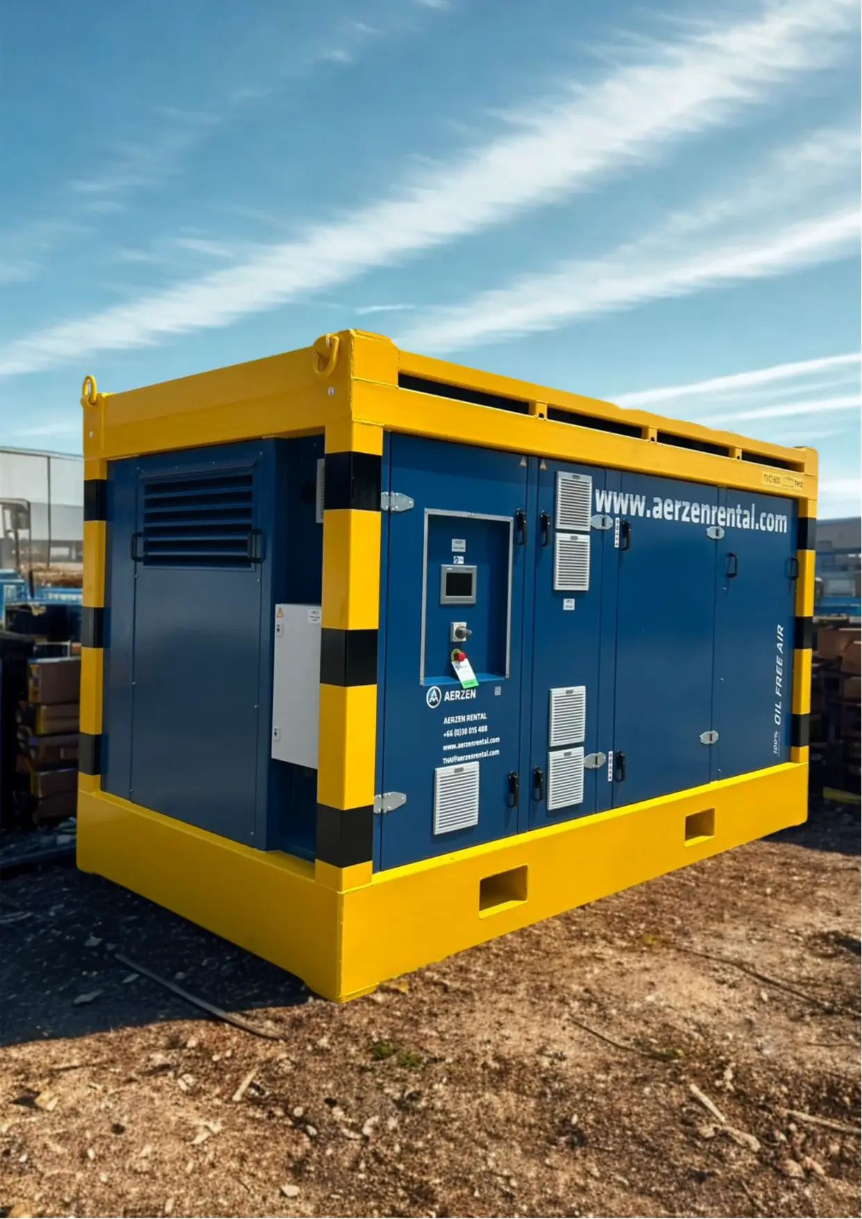 AERZEN TVO Series Mobile Oil-Free Screw Compressor — 600 to 1,600 m³/hr, 75-200 kW
