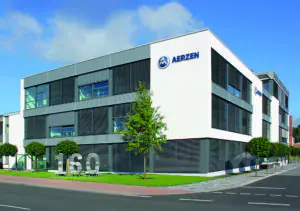 AERZEN headquarters building â€” German engineering trusted by plant finance teams for over 160 years