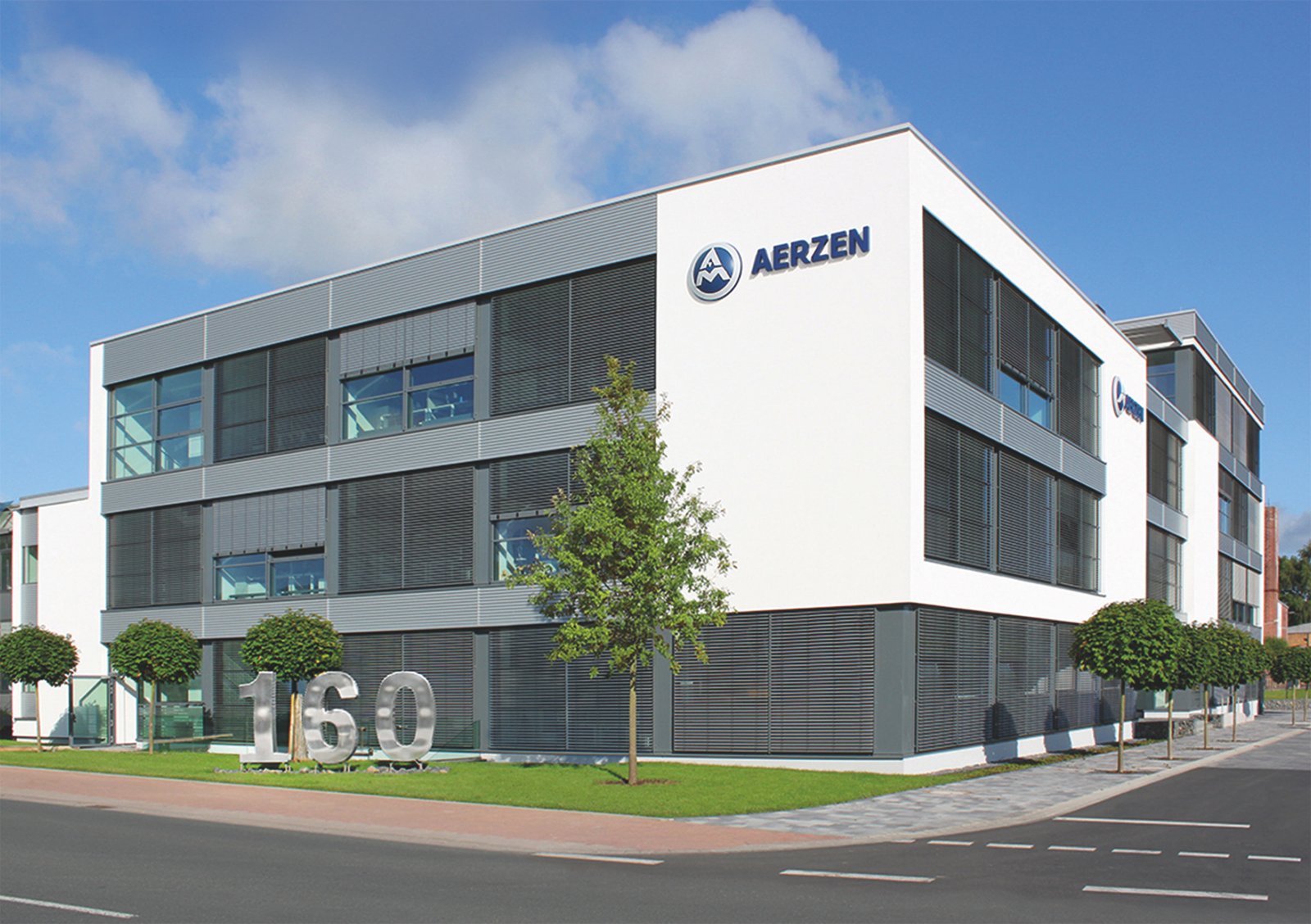 AERZEN Headquarters Aerzen Germany — Aerzener Maschinenfabrik GmbH ที่ตั้งมาตั้งแต่ปี 1864 เมือง Aerzen Lower Saxony ประเทศเยอรมนี